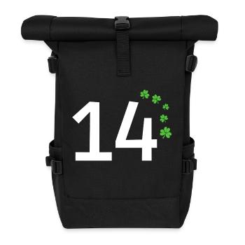 14 - Sac à dos roll top - noir - Devant