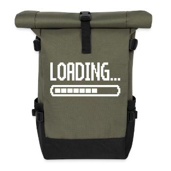 loading bar - Roll Top Backpack - olive/black - Front