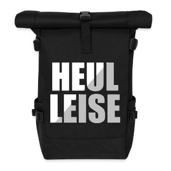 howl quietly - Roll Top Backpack - black - Front