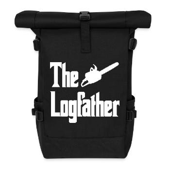 Lumberjack Icon Parody - Roll Top Backpack - black - Front
