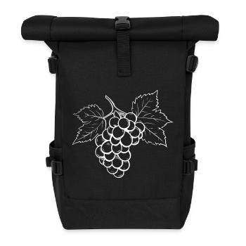 Grapes Grapes - Roll Top Backpack - black - Front