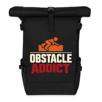 Obstacle Course Racer Obstacle Course Ocr - Roll Top Backpack - black - Front