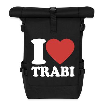 J’adore le design rétro de Trabi Heart - Sac à dos roll top - noir - Devant