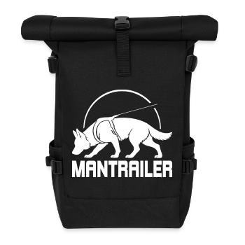 Deutscher Schäferhund MANTRAILER Suchhunde Hunde - Rolltop Rucksack - Schwarz - Vorne