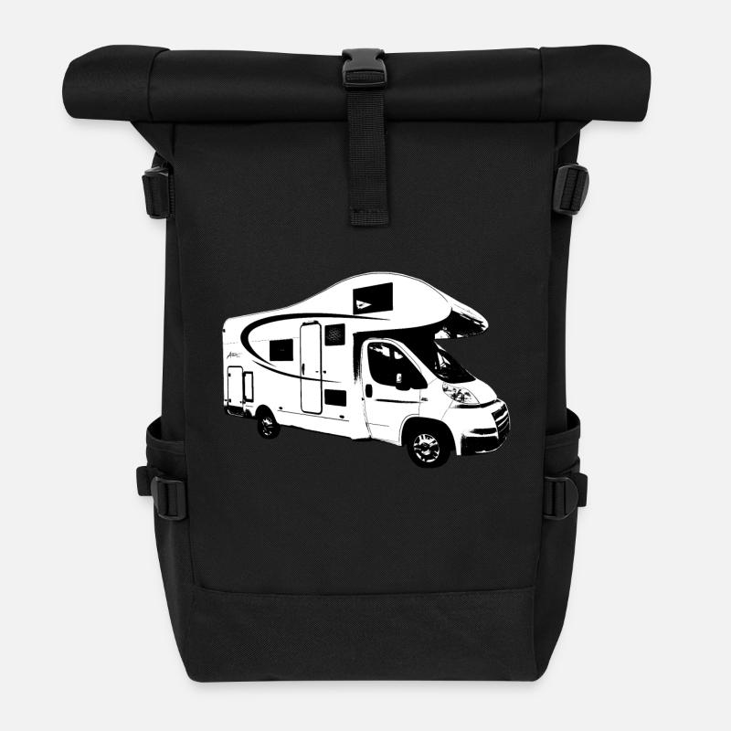 Camper - Roll Top Backpack - black