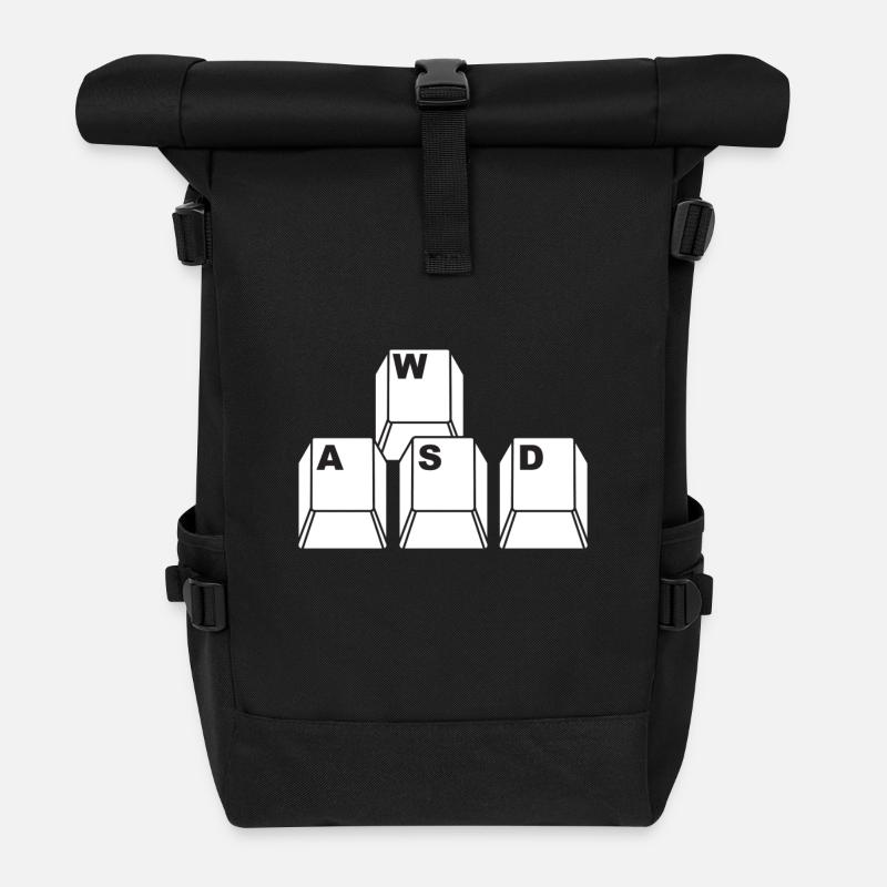 WASD - Rolltop Rucksack - Schwarz