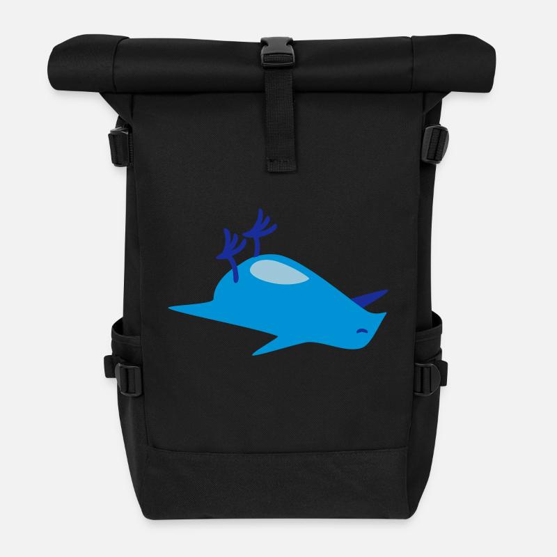 Toter Vogel / dead bird (3c) - Rolltop Rucksack - Schwarz