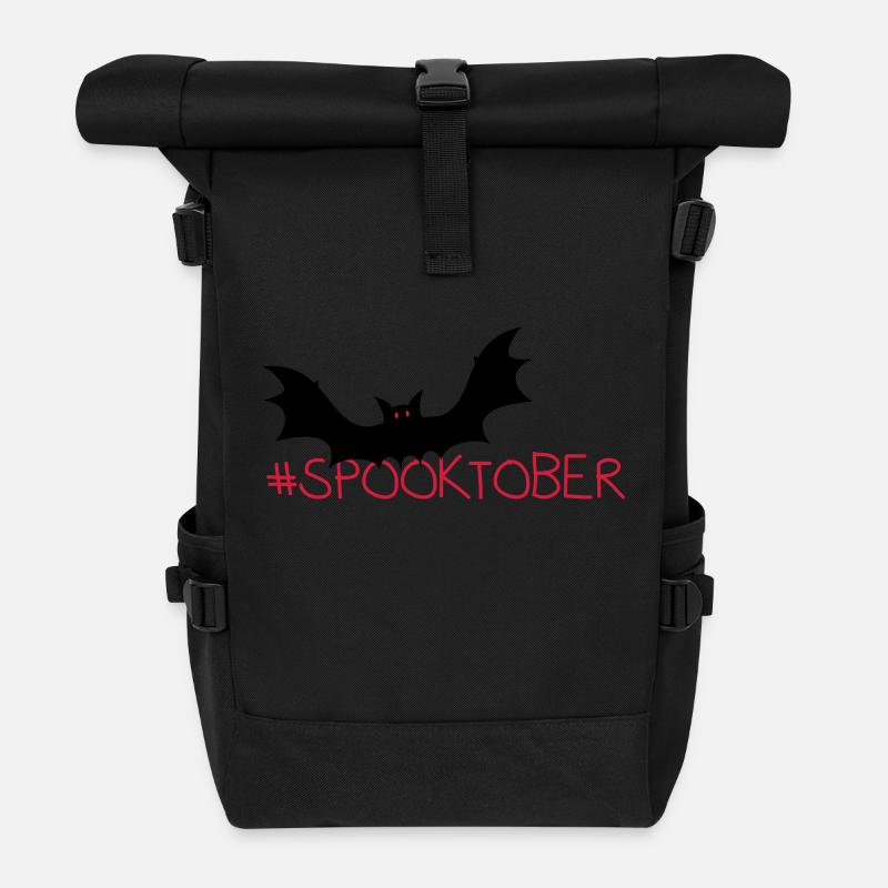 #spooktober / Halloween - Rolltop Rucksack - Schwarz
