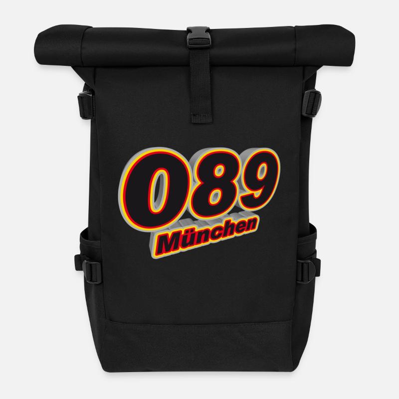 089 Muenchen - Roll Top Backpack - black