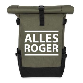 Alles Roger - Rolltop Rucksack - Olive/Schwarz - Vorne