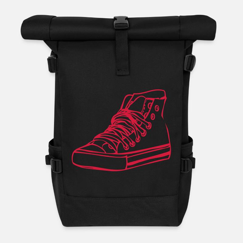basketball - Roll Top Backpack - black