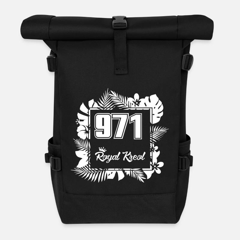 royal kreol 971 Guadeloupe - Sac à dos roll top - noir