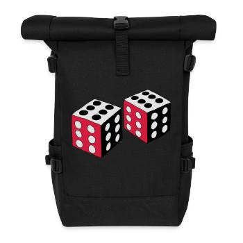 Dice - Roll Top Backpack - black - Front