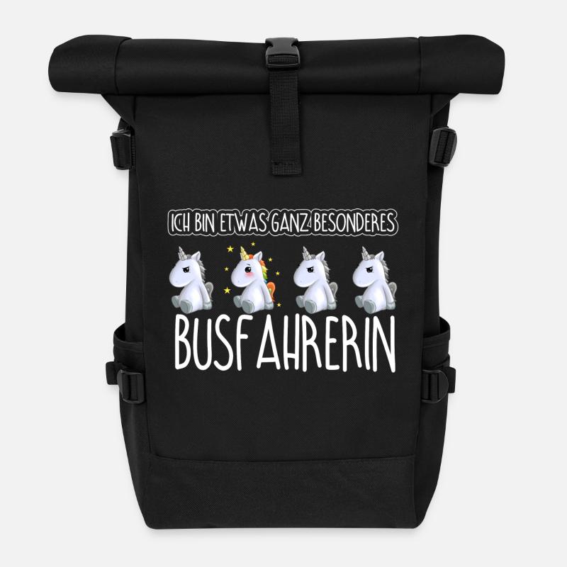 BUSFAHRERIN - Toll - Rolltop Rucksack - Schwarz