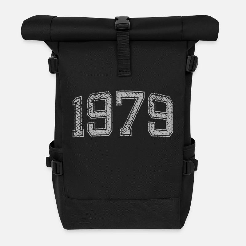 1979 années - Sac à dos roll top - noir