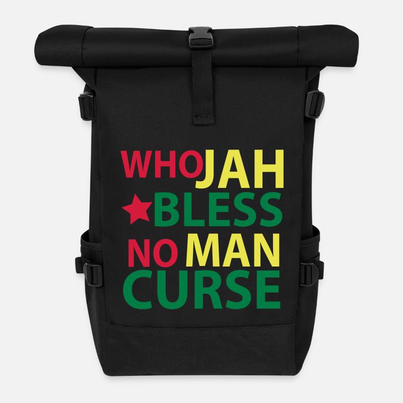 who jah bless - Rolltop Rucksack - Schwarz