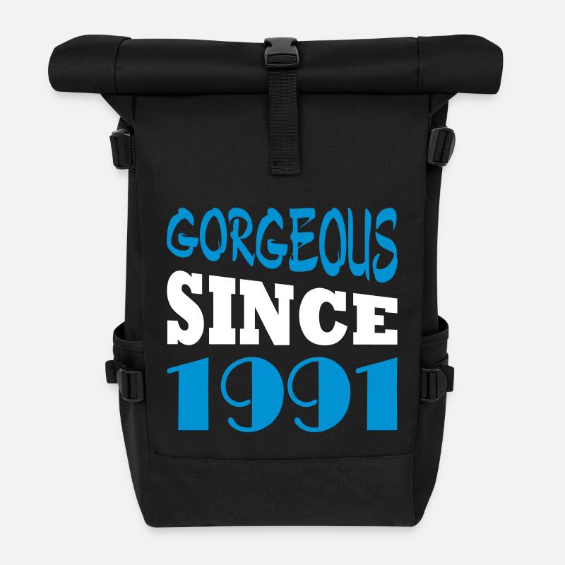 Gorgeous since 1991 - Rolltop Rucksack - Schwarz