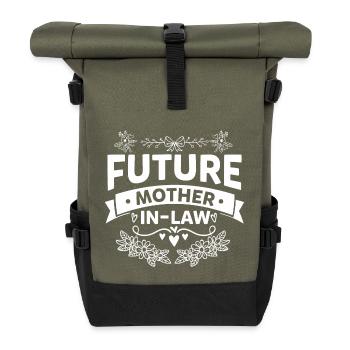 FUTURE MOTHER IN LAW - Roll Top Backpack - olive/black - Front