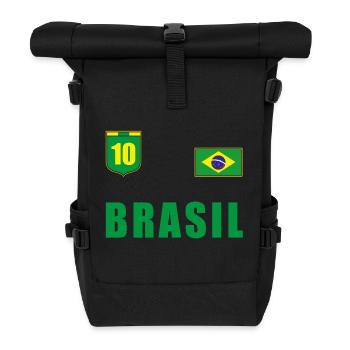 Brésil Football T-Shirt Jersey Fanshirt Ventilateurs - Sac à dos roll top - noir - Devant