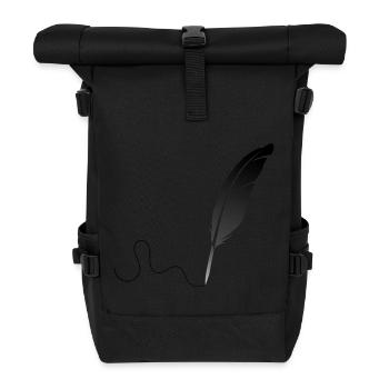 ressort - Sac à dos roll top - noir - Devant