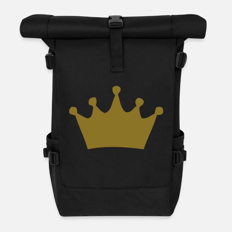 Krone - Rolltop Rucksack - Schwarz