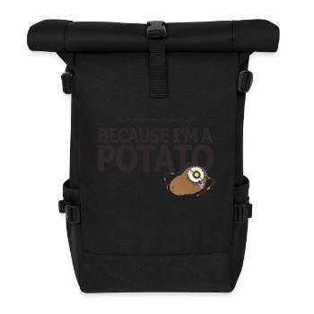 Hello Potato - Roll Top Backpack - black - Front