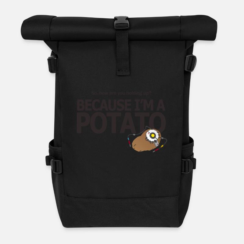 Hello Potato - Rolltop Rucksack - Schwarz