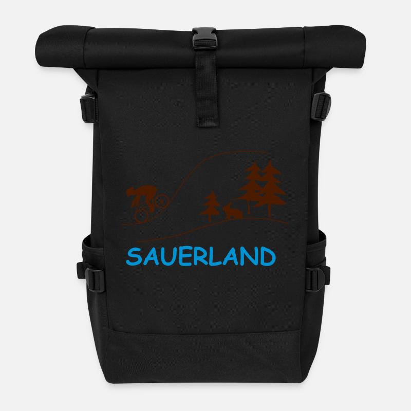sauerland - Rolltop Rucksack - Schwarz