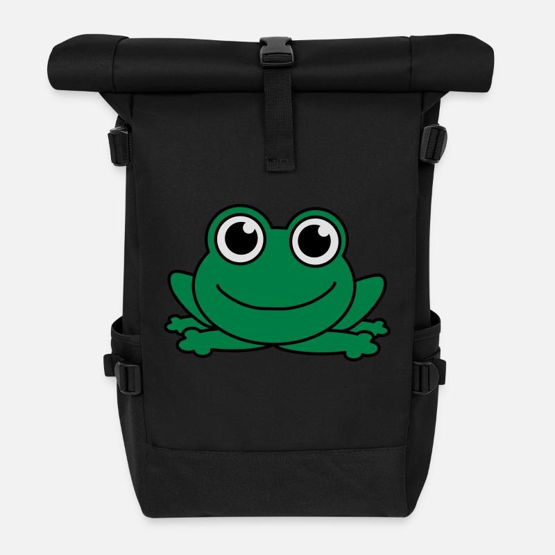Cute Little Frog Baby - Rolltop Rucksack - Schwarz