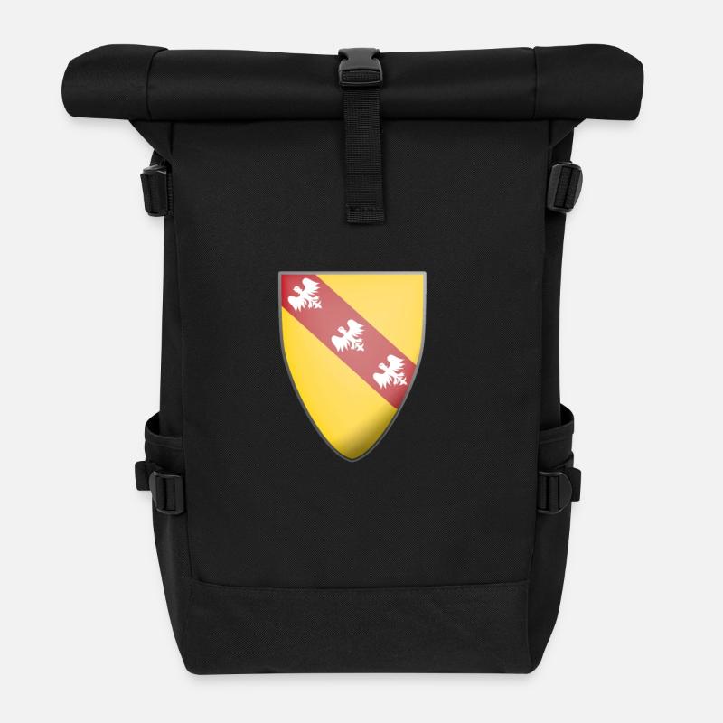 Blason de Lorraine - Sac à dos roll top - noir