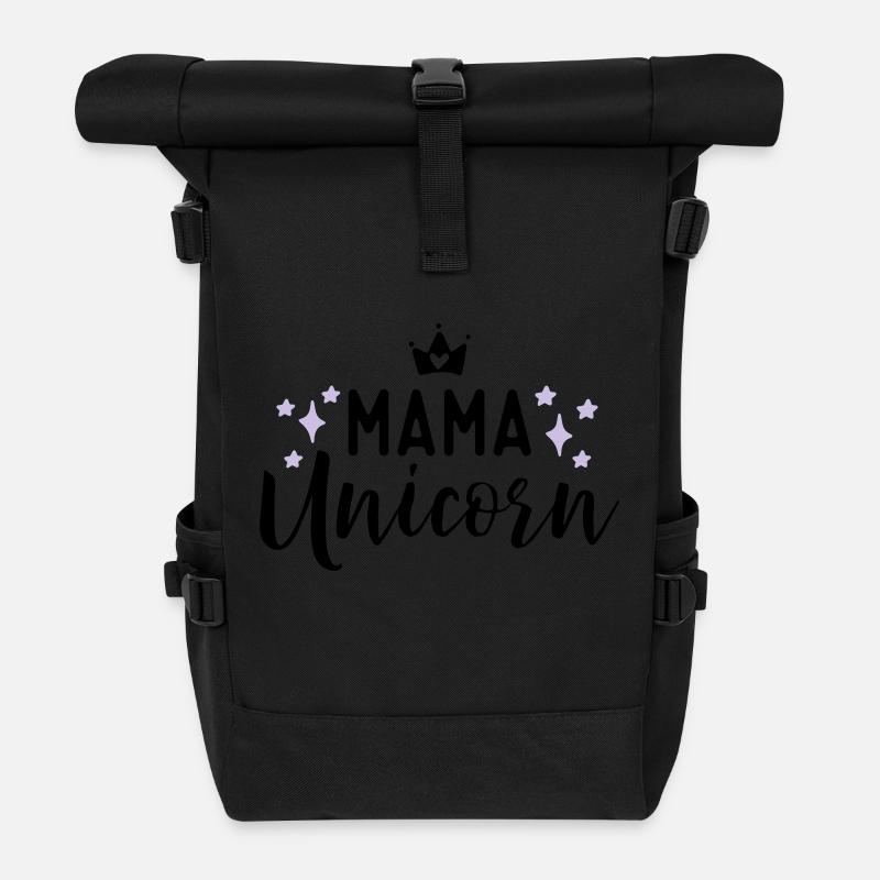 Unicorn - Rolltop Rucksack - Schwarz