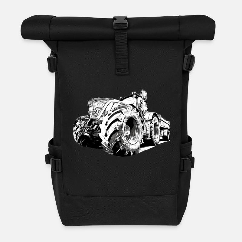 Traktor - Rolltop Rucksack - Schwarz