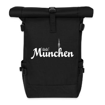 Munich – la plus belle ville du monde en Bavière - Sac à dos roll top - noir - Devant
