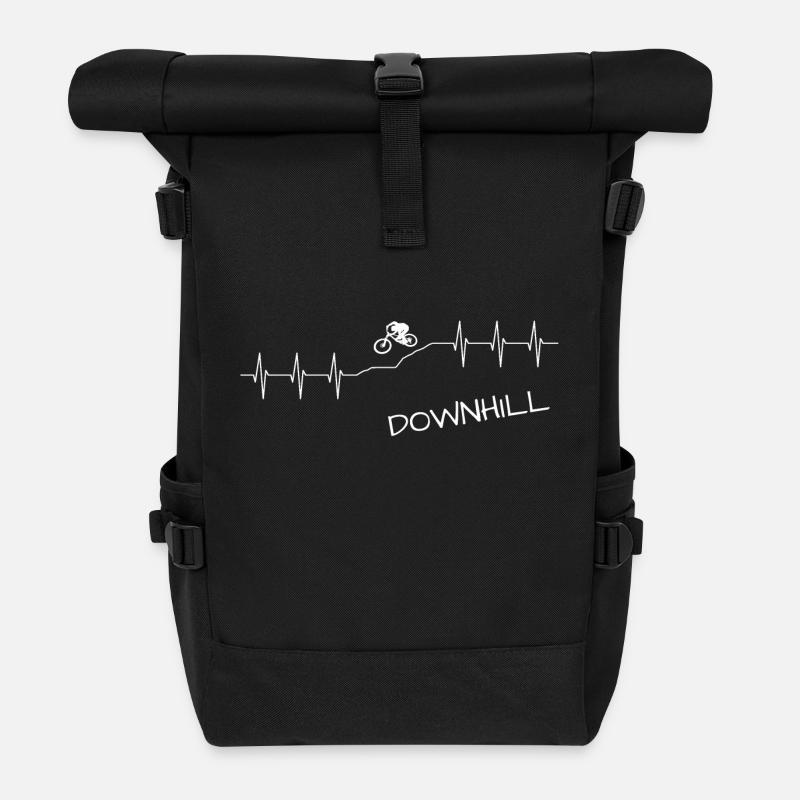 Downhill - Rolltop Rucksack - Schwarz