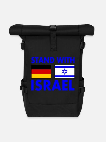 Israel - Rolltop Rucksack - Schwarz