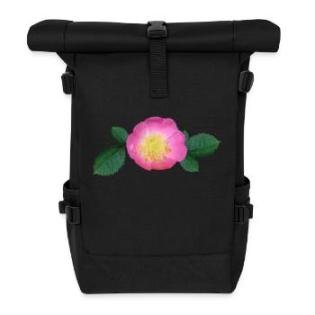 Rose Rose pink Rose - Sac à dos roll top - noir - Devant