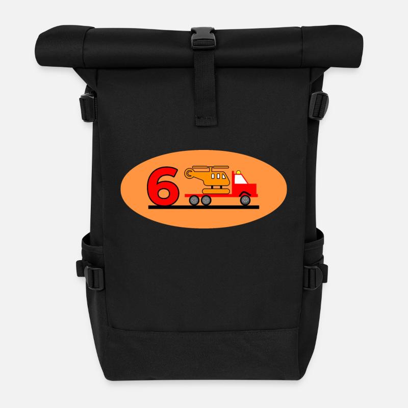 Camion - Sac à dos roll top - noir
