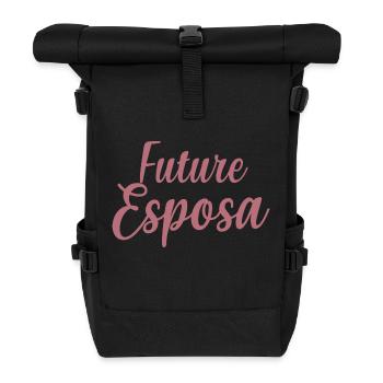Future Esposa Engagement Bridal Shower Wedding - Roll Top Backpack - black - Front