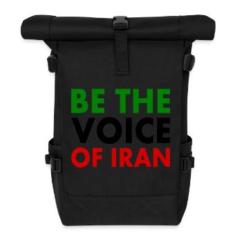 Be the voice of iran - Roll Top Backpack - black - Front