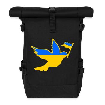 Ukraine - Rolltop Rucksack - Schwarz - Vorne
