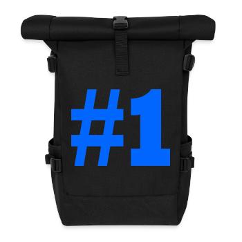 #1 - Roll Top Backpack - black - Front