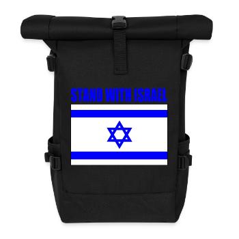 Stand with israel - Roll Top Backpack - black - Front