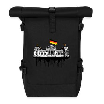 Reichstag Berlin | Reichstag building in Berlin - Roll Top Backpack - black - Front