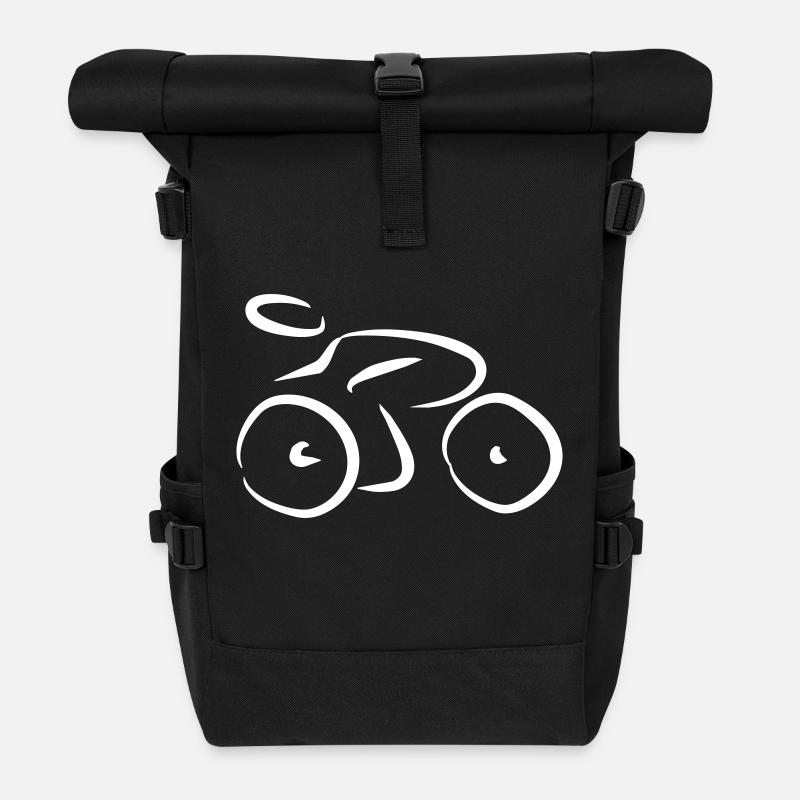 Bicyclette - Sac à dos roll top - noir