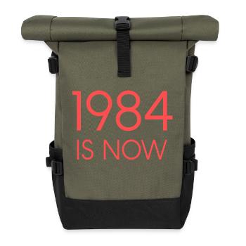 1984 IST JETZT - Rolltop Rucksack - Olive/Schwarz - Vorne