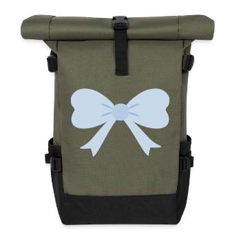 Chubby Bow - Roll Top Backpack - olive/black - Front
