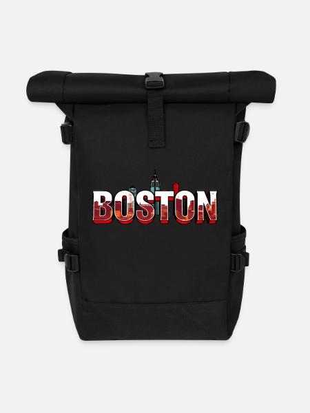 Boston Massachusetts Geschenk - Rolltop Rucksack - Schwarz