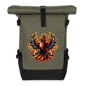 Phénix - Sac à dos roll top - olive/noir - Devant