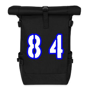 84 Number Symbol - Roll Top Backpack - black - Front