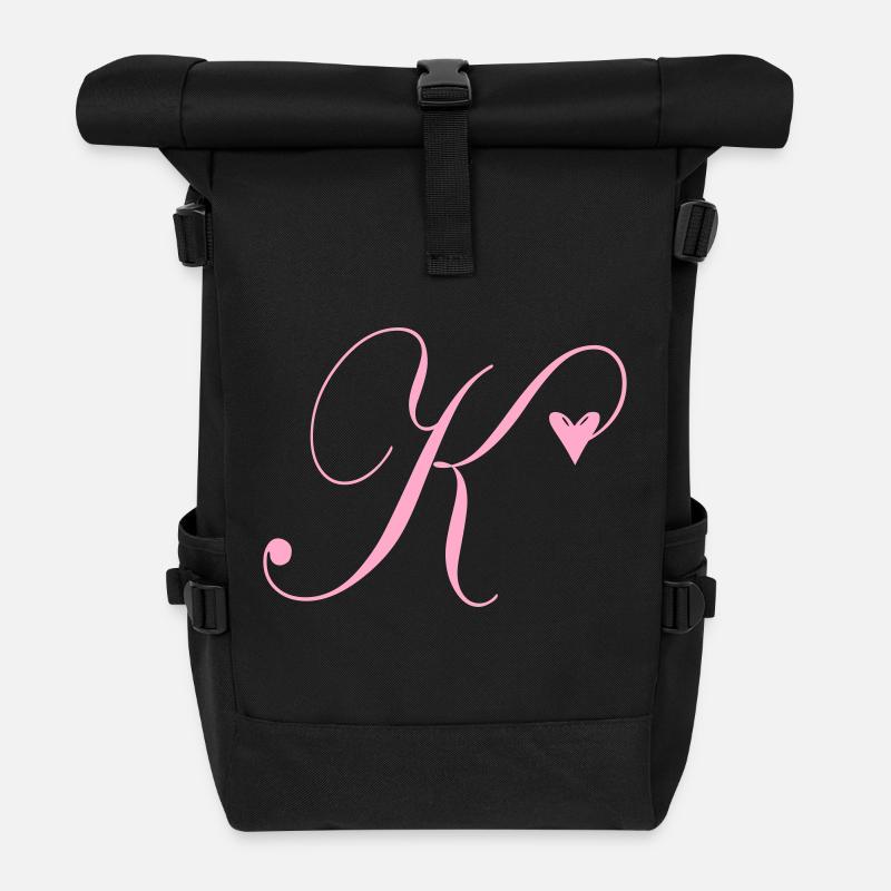 Monogramme K Vigne Coeur - Sac à dos roll top - noir